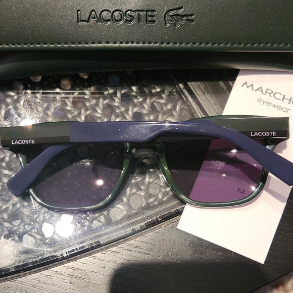 Lacoste Dark Green & Navy Sunglasses with Case main image 4